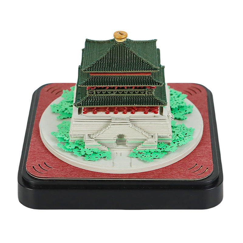 Xi'an Bell Tower 3D Memo Pad - Daily Calendar 2026