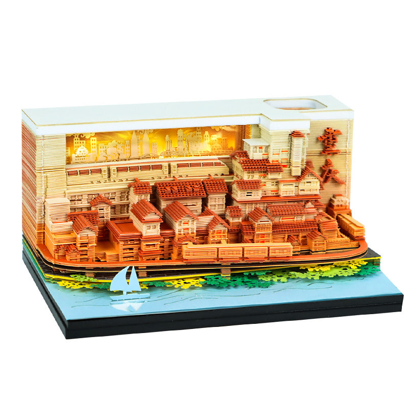 Hongya Cave Plus 3d Memo Pad - Weekly Planner 2026