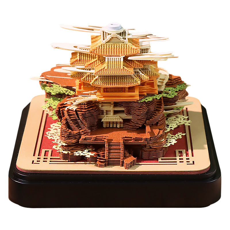 Laojun Mountain 3d Memo Pad - Daily Calendar 2026