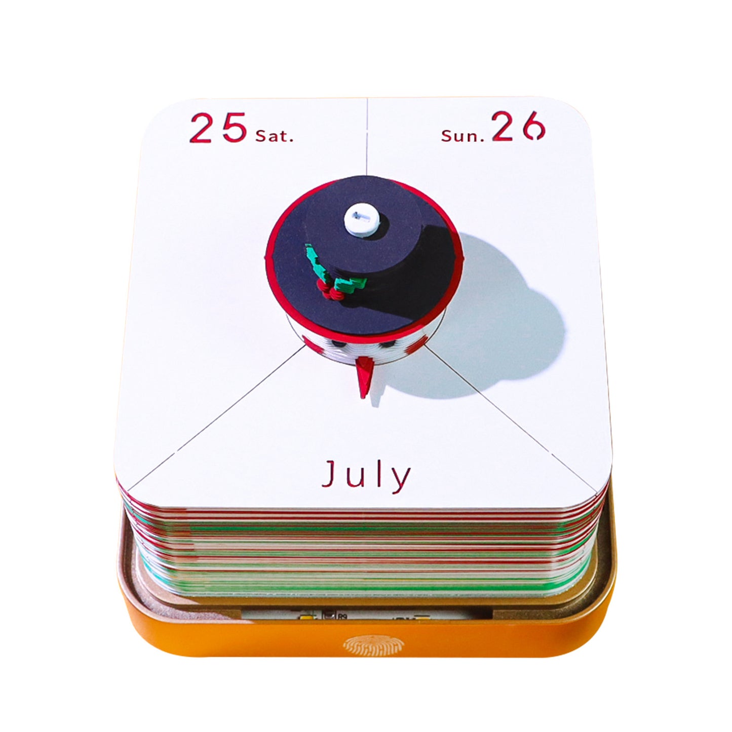 Snowman 3d Memo Pad - Daily Calendar 2026