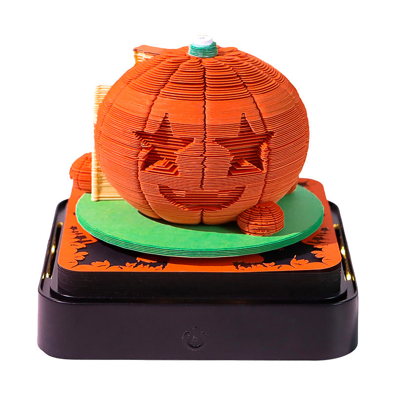 Pumpkin House 3D Memo Pad - Daily Calendar 2026