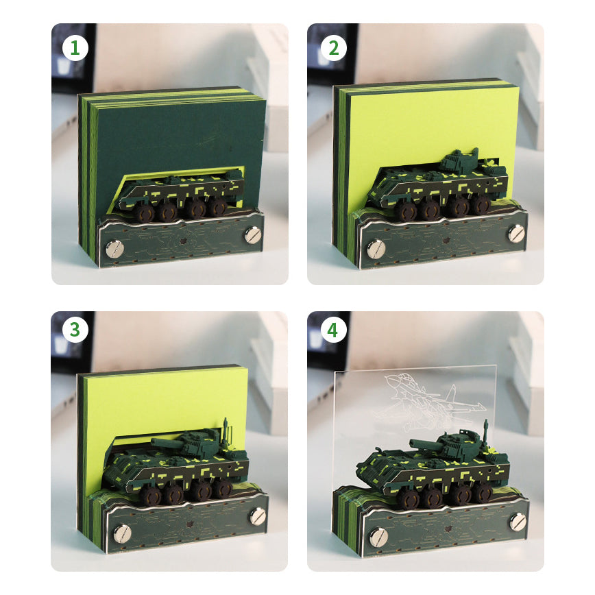 Armored Vehicle 3D Memo Pad