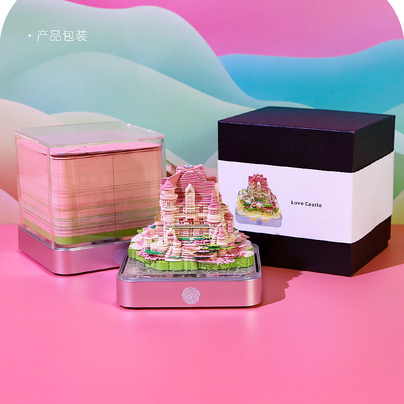 Love Castle 3D Memo Pad - Daily Calendar 2026