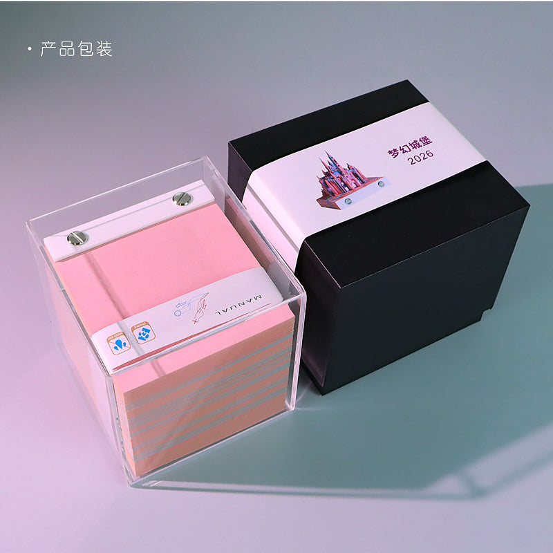 Fantasy Castle 3D Memo Pad - Weekly Planner 2026