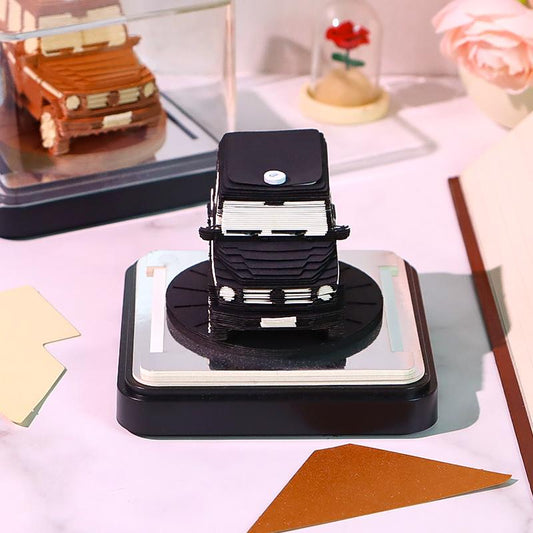 Luxury Car 3d Memo Pad - Daily Calendar 2026