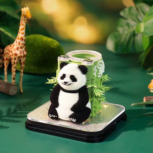 Relaxed Panda 3d Memo Pad - Daily Calendar 2026