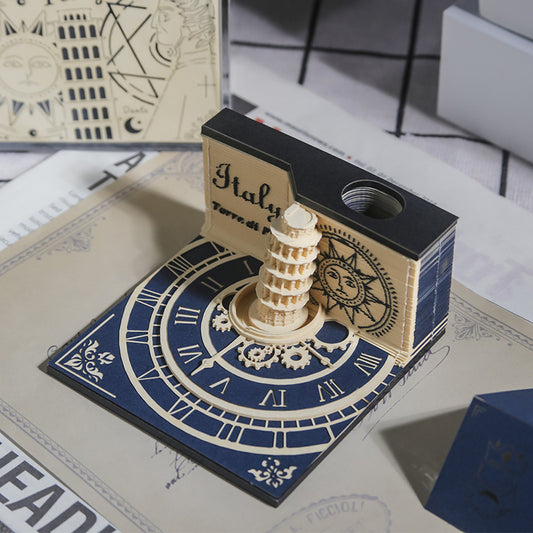 Leaning Tower Pisa 3d Memo Pad