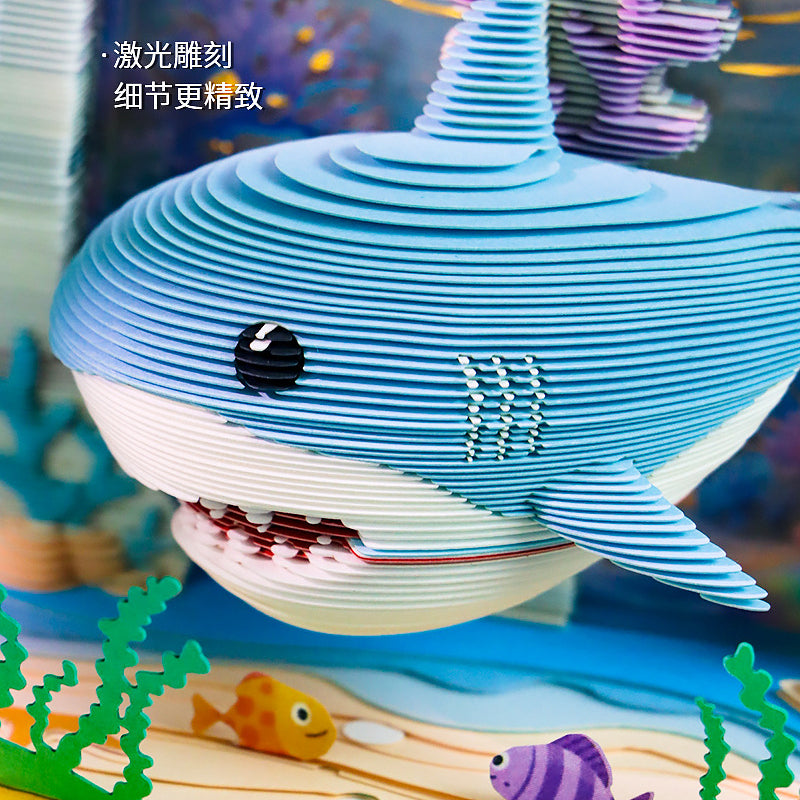 Cute Ocean Shark 3d Memo Pad - Weekly Planner 2026
