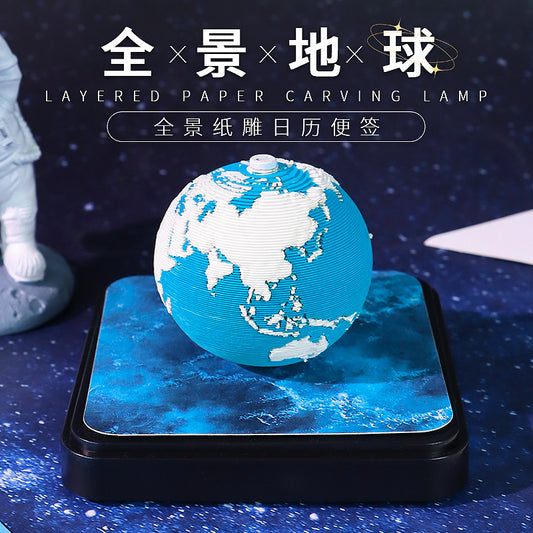Blue Planet 3d Memo Pad - Daily Calendar 2026