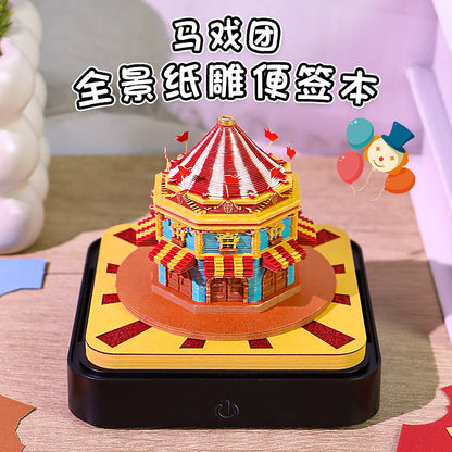 Circus Carnival 3d Memo Pad - Daily Calendar 2026