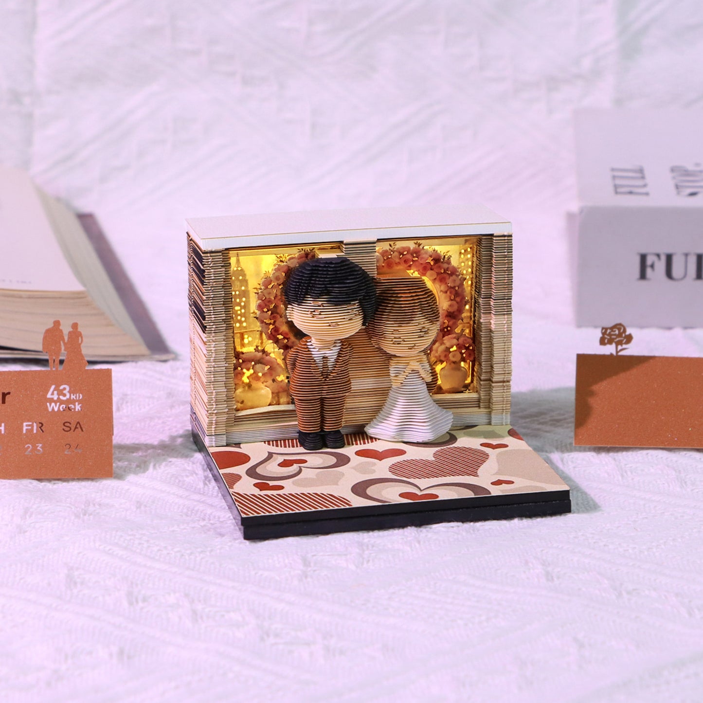 Dream Wedding 3D Memo Pad - Weekly Planner 2026