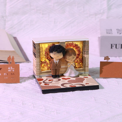 Dream Wedding 3D Memo Pad - Weekly Planner 2026