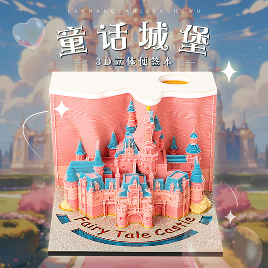 Fairytale Castle 3d Memo Pad - Weekly Planner 2026