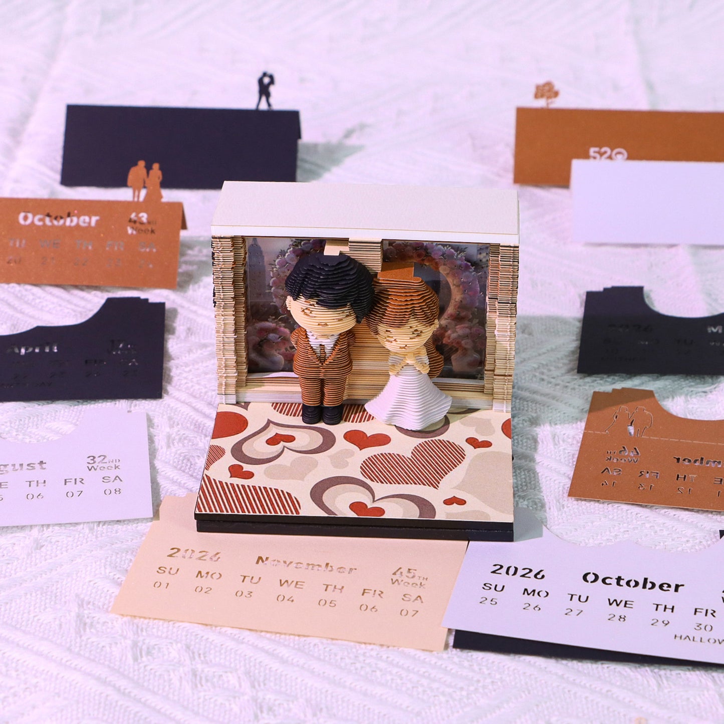 Dream Wedding 3D Memo Pad - Weekly Planner 2026