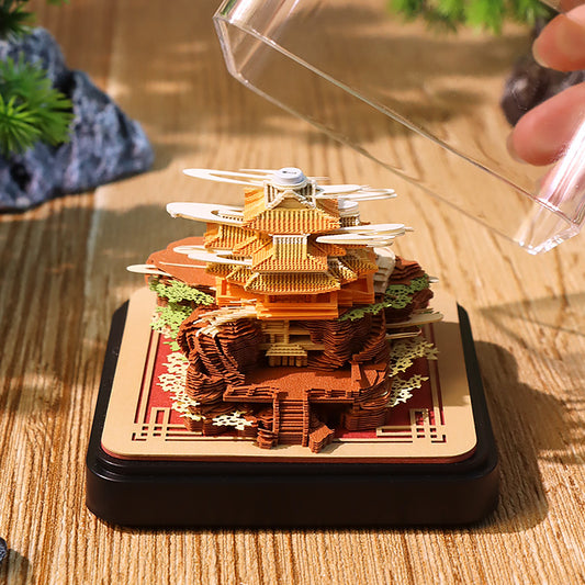 Laojun Mountain 3d Memo Pad - Daily Calendar 2026
