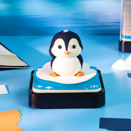 Penguin 3d Memo Pad - Daily Calendar 2026