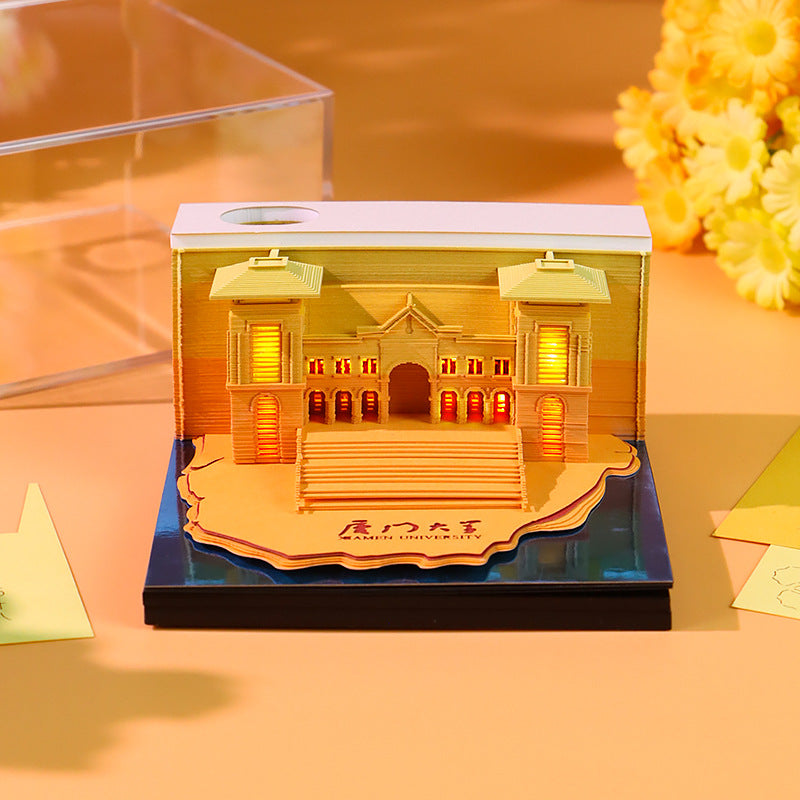 Xiamen University 3D Memo Pad - Weekly Planner 2026