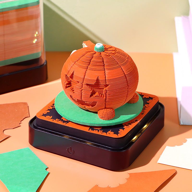 Pumpkin House 3D Memo Pad - Daily Calendar 2026