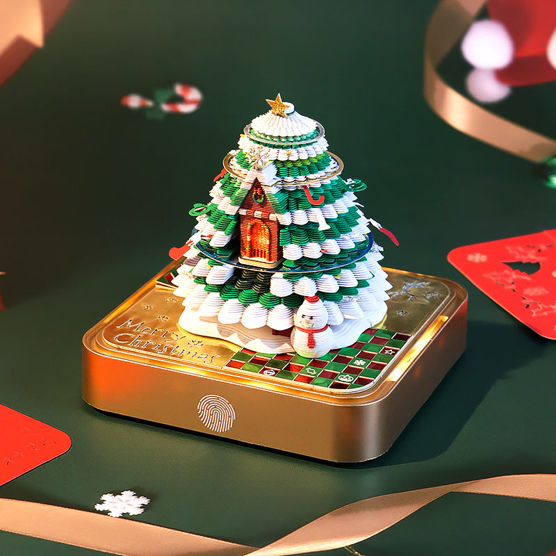 Christmas Tree House 3d Memo Pad - Daily Calendar 2026