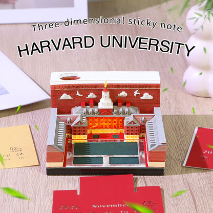 Harvard University 3D Memo Pad - Weekly Planner 2026