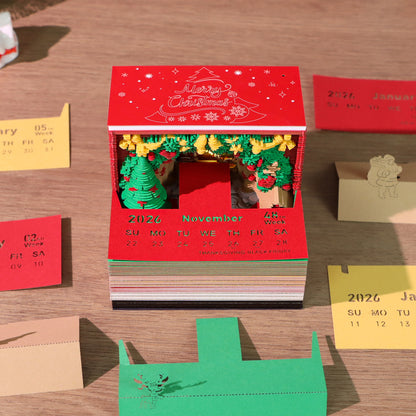 Christmas Archway 3D Memo Pad - Weekly Planner 2026