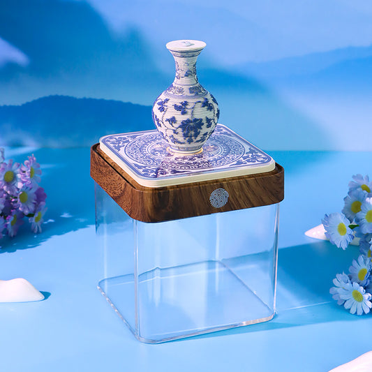 Blue and White Porcelain 3D Memo Pad - Daily Calendar 2026