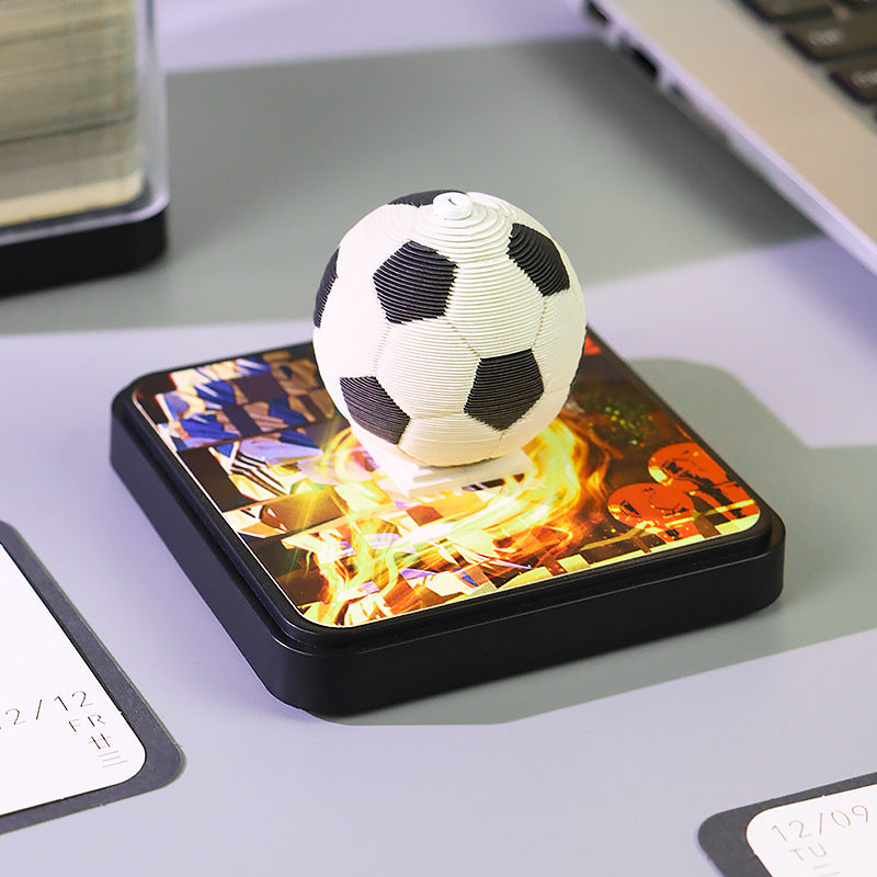 Football Sports - 3d Memo Pad Daily Calendar 2026