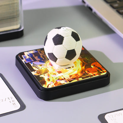 Football Sports - 3d Memo Pad Daily Calendar 2026