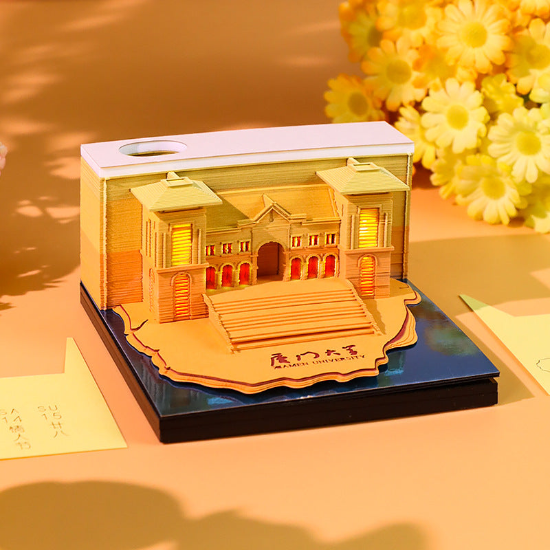 Xiamen University 3D Memo Pad - Weekly Planner 2026
