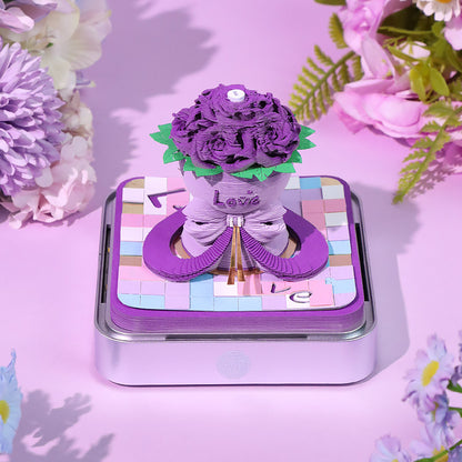 Rose Bouquet 3d Memo Pad - Daily Calendar 2026