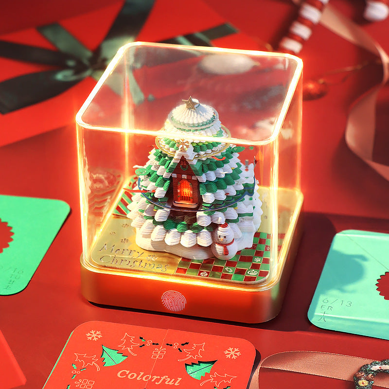 Christmas Tree House 3d Memo Pad - Daily Calendar 2026