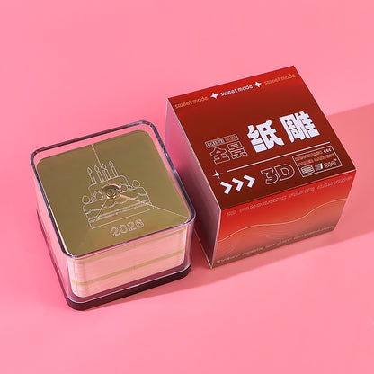 Birthday Cake 3d Memo Pad - Daily Calendar 2026