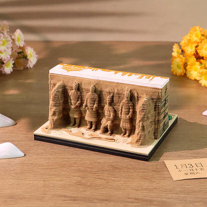 Xi'an Ancient Capital 3D Memo Pad - Weekly Planner 2026