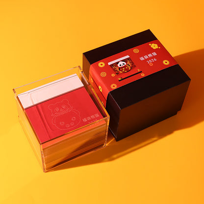 Fortune Panda 3D Memo Pad - Weekly Planner 2026