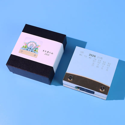 Snowflake Ferris Wheel 3d Memo Pad - Weekly Planner 2026