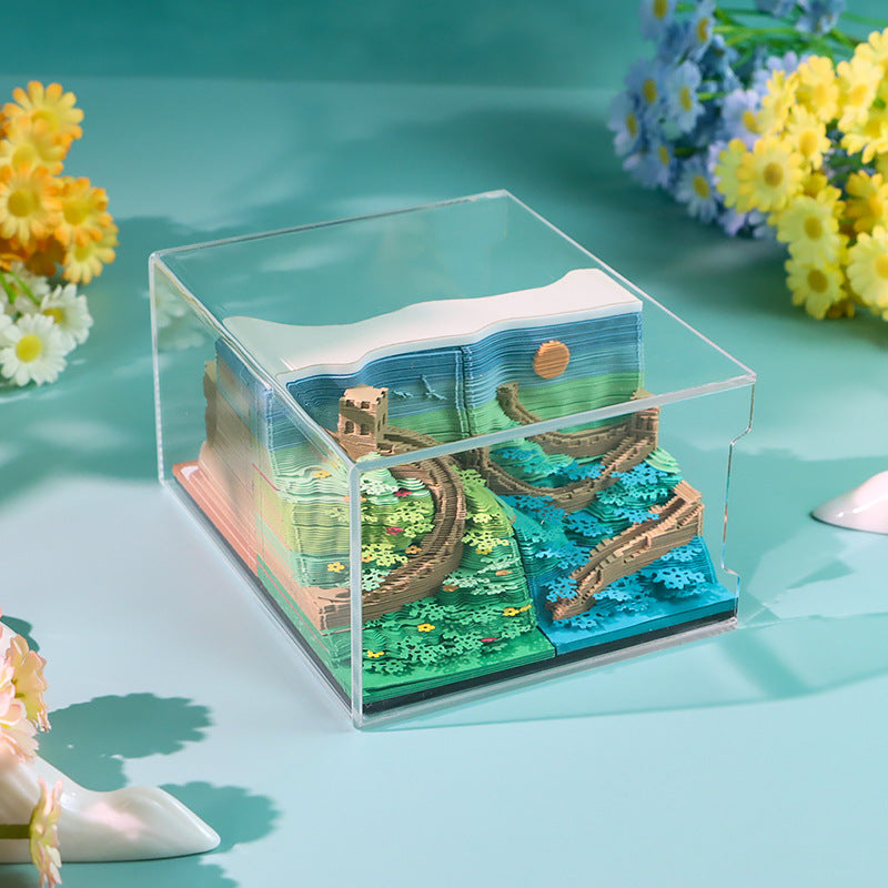 Great Wall Four Seasons Calendar 3D Memo Pad - Daily Calendar 2026