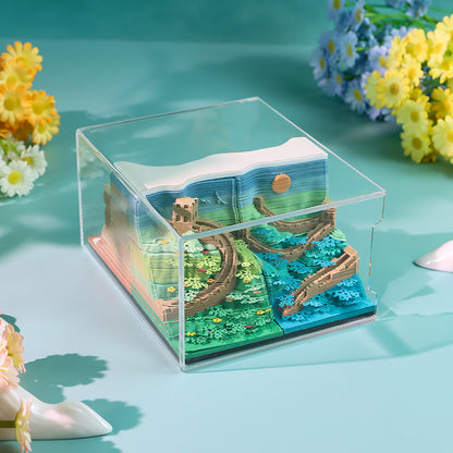 Great Wall Four Seasons Calendar 3D Memo Pad - Daily Calendar 2026