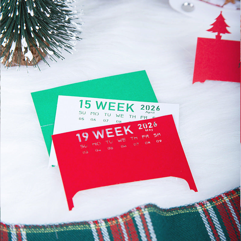 Christmas Sleigh 3d Memo Pad - Weekly Planner 2026