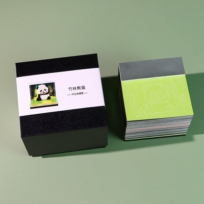 Panda Bamboo Forest 3d Memo Pad - Weekly Planner 2026