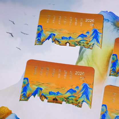 Rivers Mountains 3d Memo Pad - Weekly Planner 2026