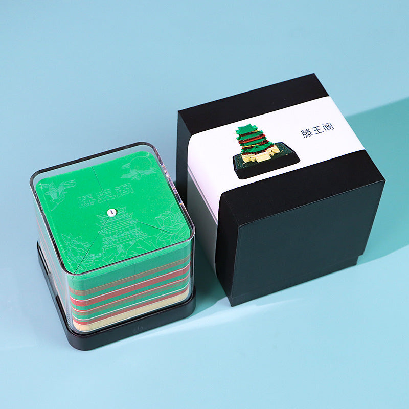 Tengwang Pavilion 3D Memo Pad - Daily Calendar 2026