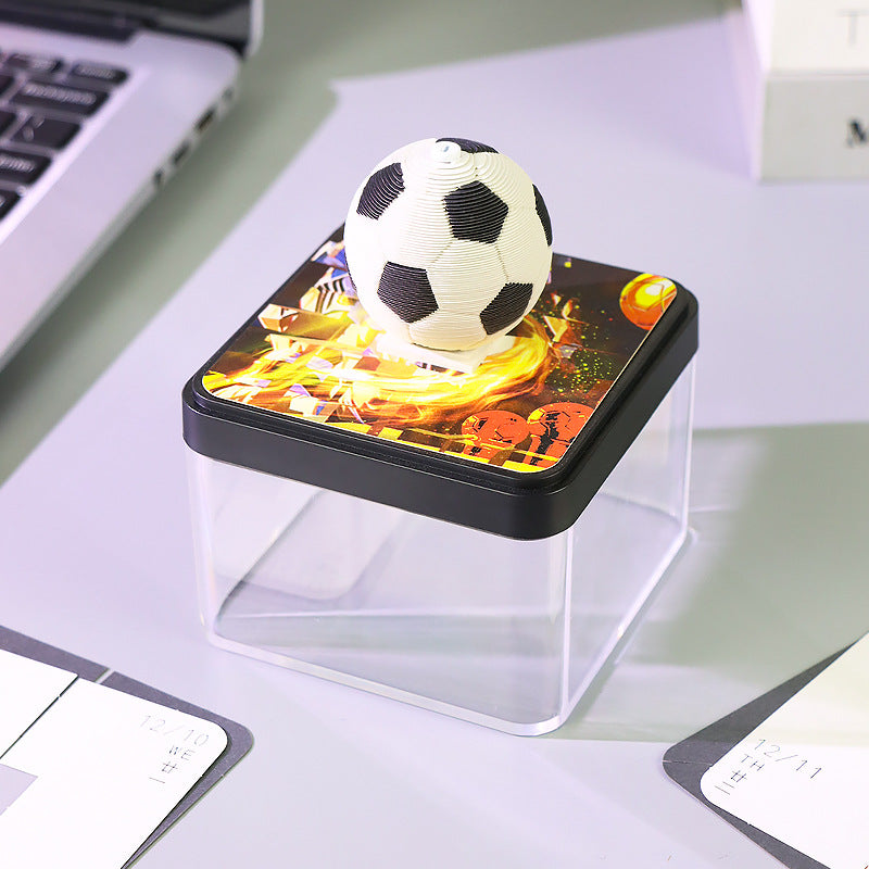 Football Sports - 3d Memo Pad Daily Calendar 2026