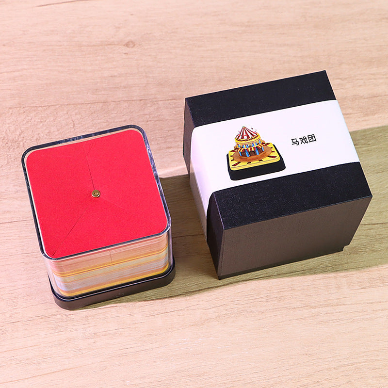 Circus Carnival 3d Memo Pad - Daily Calendar 2026