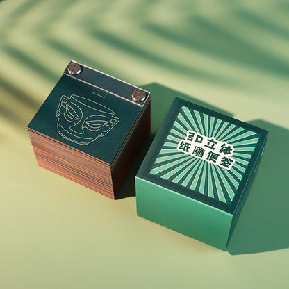 Sanxingdui Pen Holder - 3D Memo Pad Desk Organizer