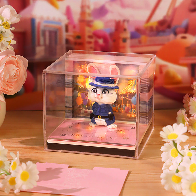 Bunny Commander 3d Memo Pad - Weekly Planner 2026