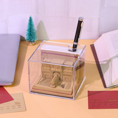 Book Train 3D Memo Pad - Weekly Planner 2026