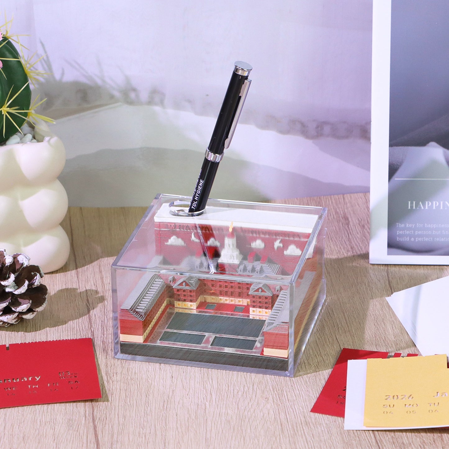 Harvard University 3D Memo Pad - Weekly Planner 2026