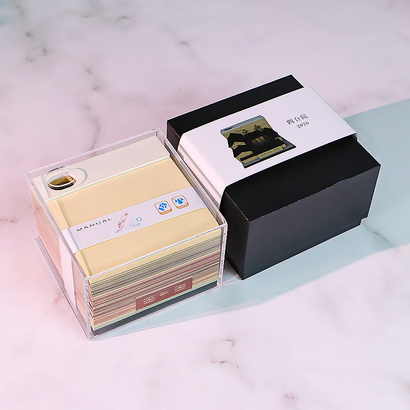 Beijing Courtyard House 3D Memo Pad - Daily Calendar 2026