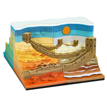 Great Wall Four Seasons Calendar 3D Memo Pad - Daily Calendar 2026