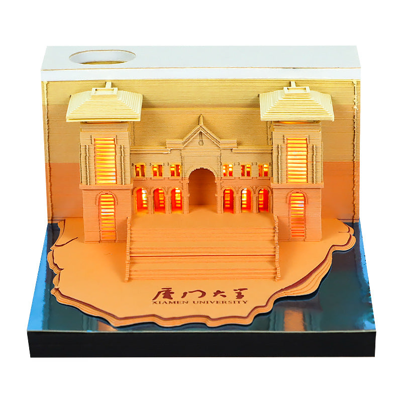 Xiamen University 3D Memo Pad - Weekly Planner 2026